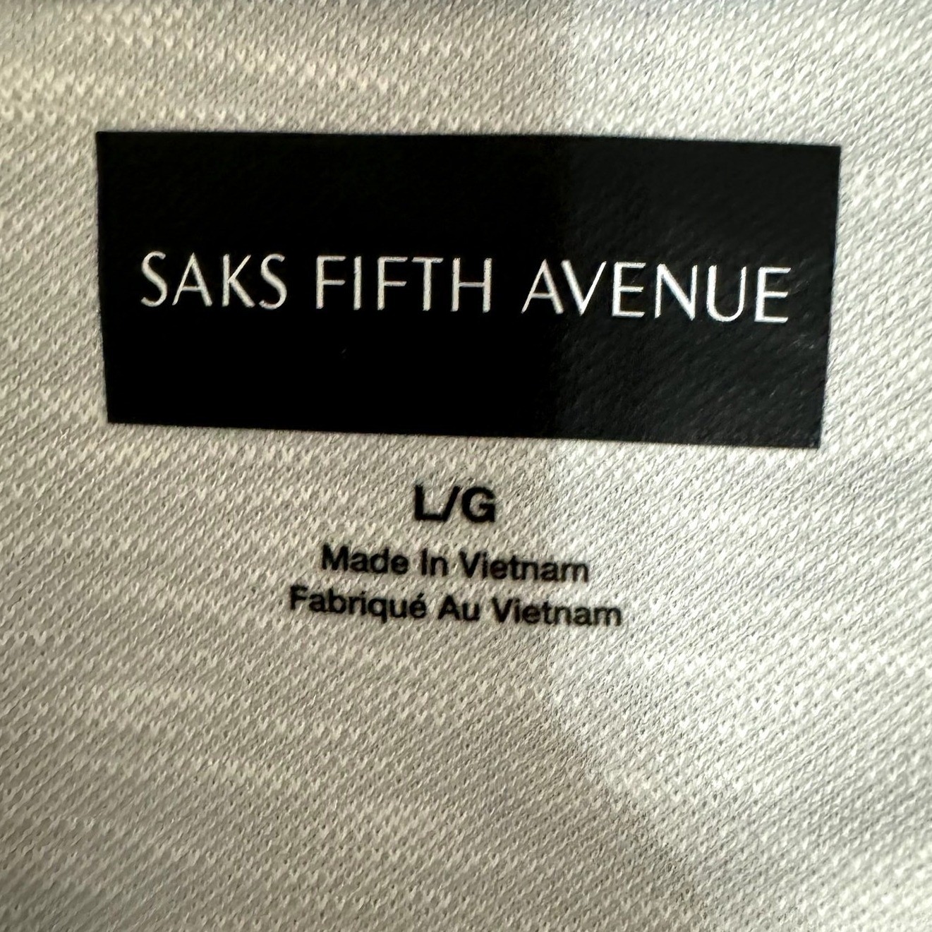 Saks Fifth Avenue Mens Pullover Long Sleeve V Neck T Shirt Blue Casual Large