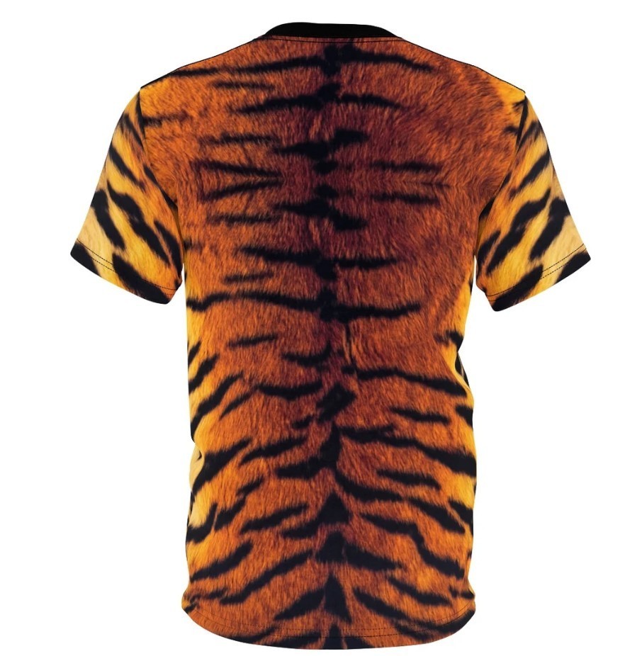 Tiger Stripe T-Shirt: Faux Fur Animal Print Tee
