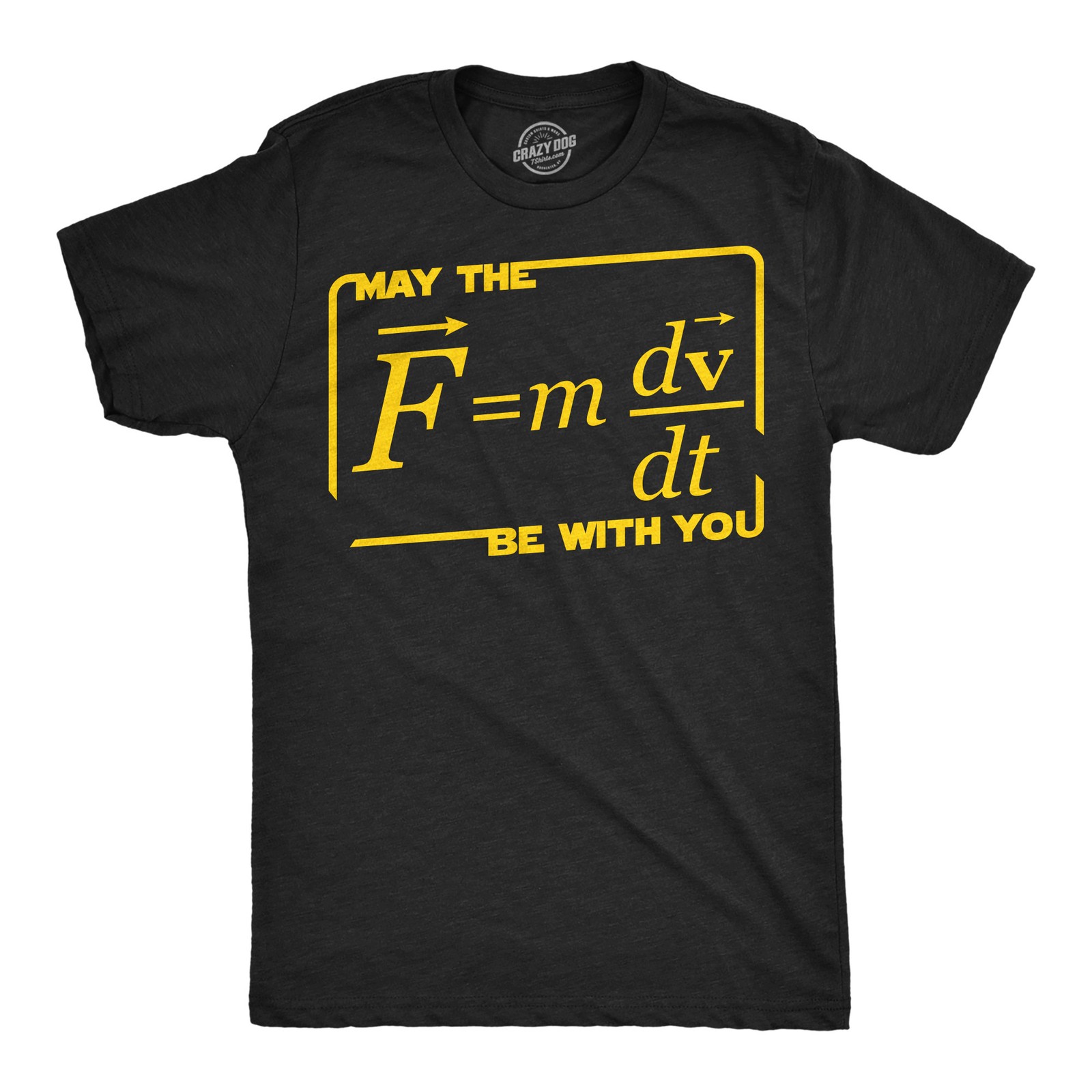 Mens Funny T Shirts May The Force Equation Be With You Sarcastic Graphic Novelty