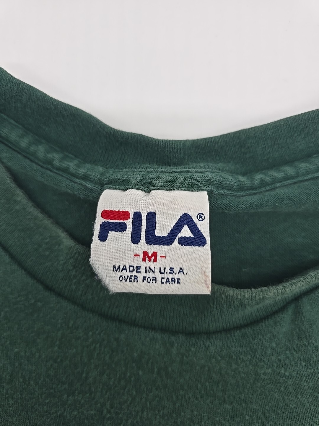 Vintage Fila Nassau Bite Me T-Shirt Men Medium Green USA..#19663