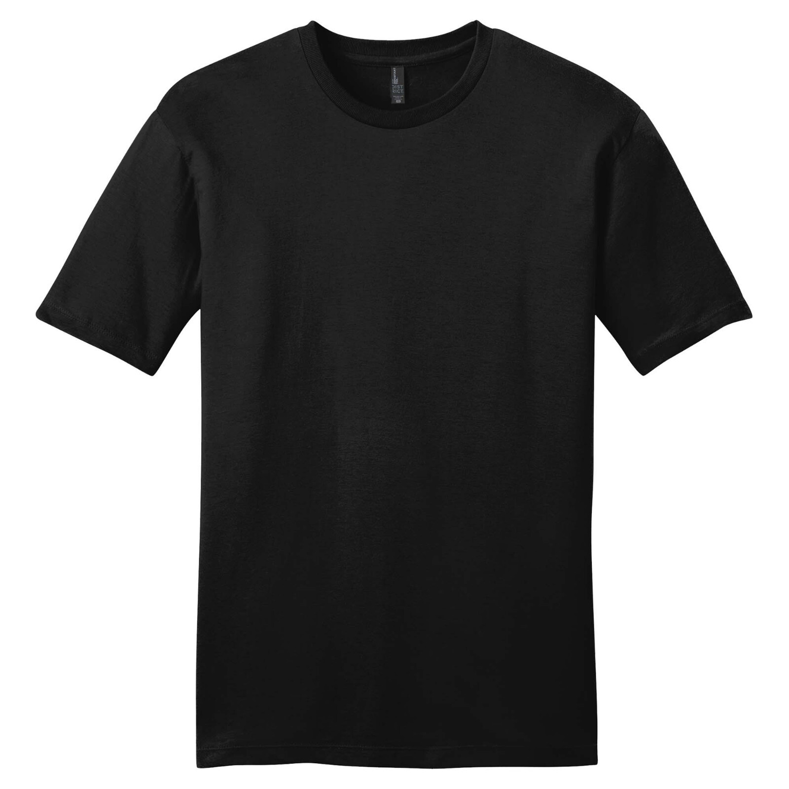 District DT6000 Very Important Plain Tee T Shirt Unisex Slim S M L XL 2XL Black