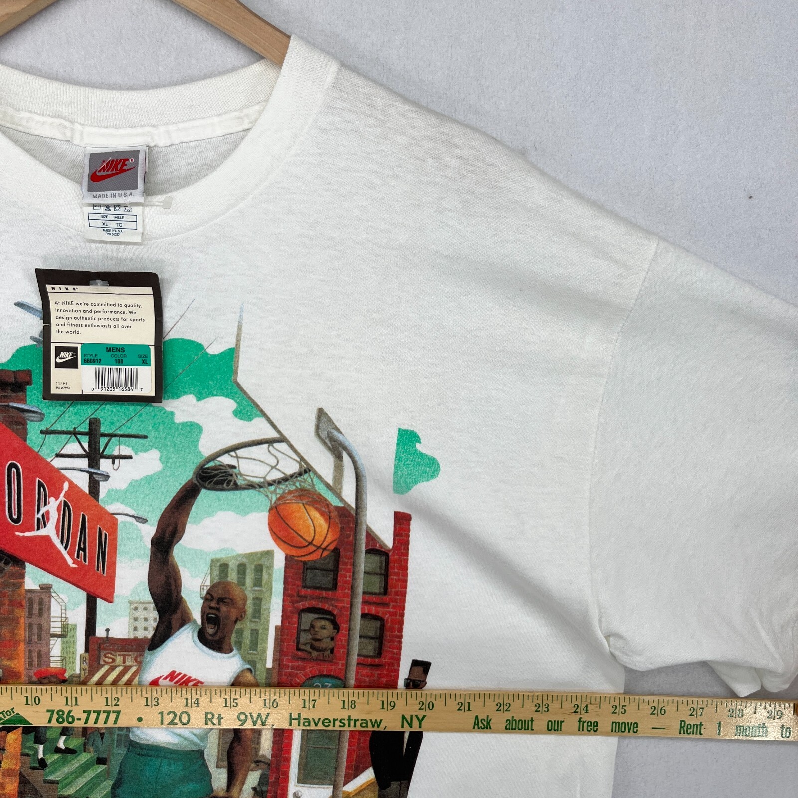 NIKE Shirt XL 1991 MICHAEL JORDAN Mark Ryden Hoop Heroes Single Stitch Air NEW