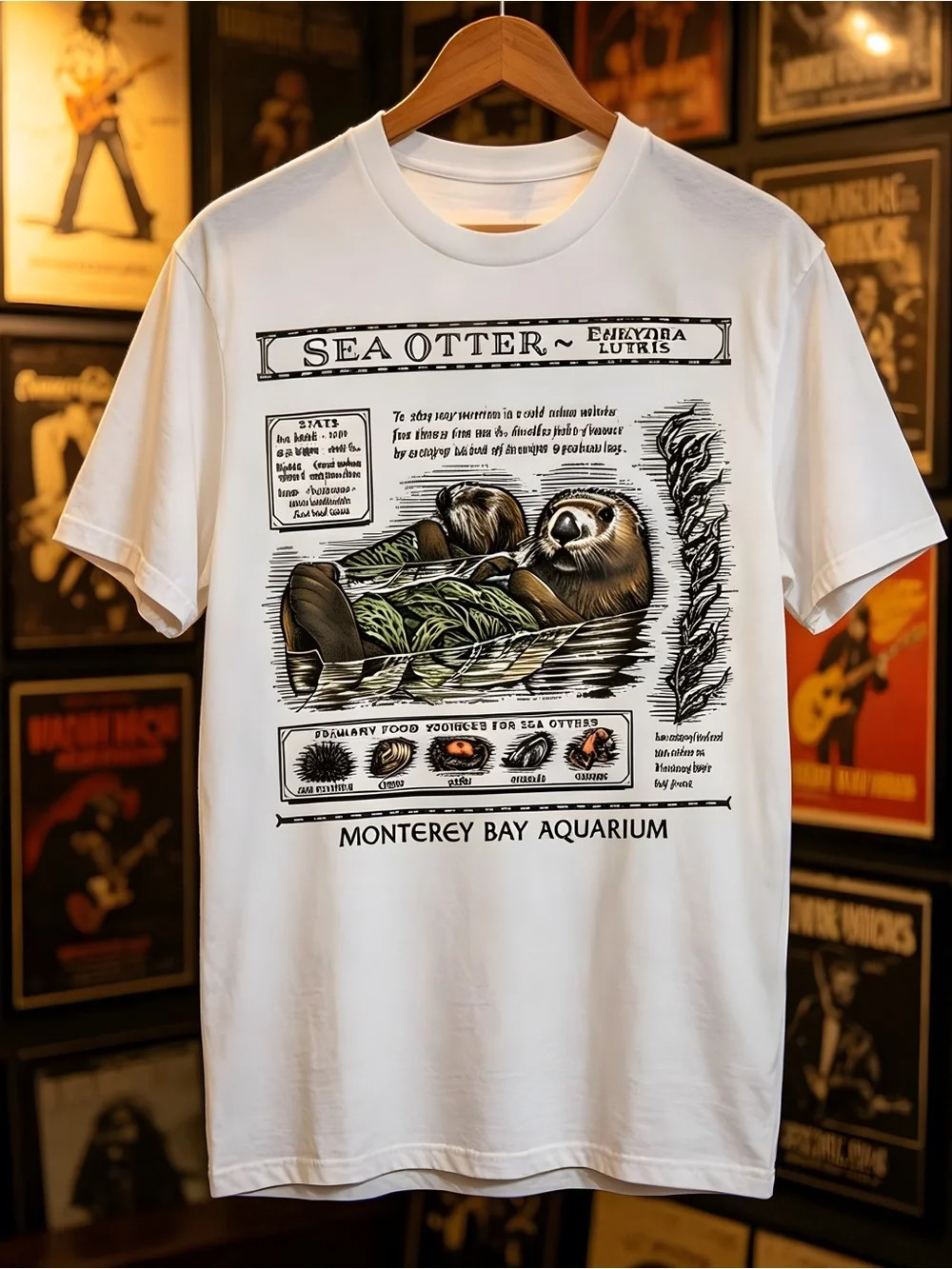 Sea Otters Monterey Bay Aquarium Shirt, Music Fan T-Shirt, Monterey Bay Aquarium