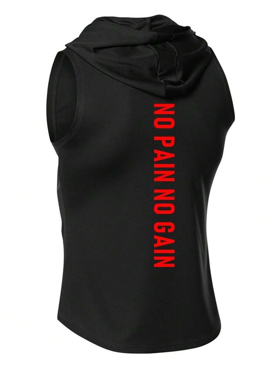 Men Sleeveless Hoodie M Size, GymBeat Spartan Muscle Fit Vest Gym Tank Tops