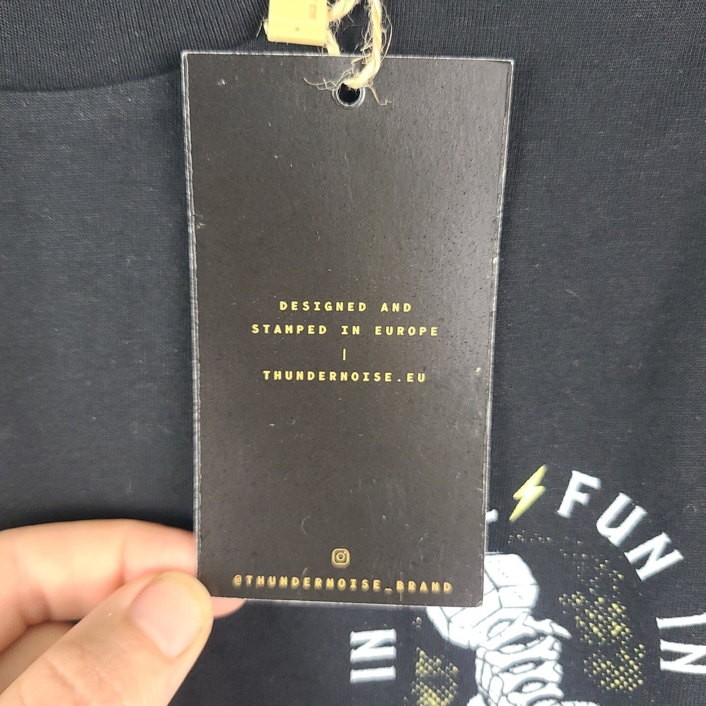 NEW THUNDER NOISE Black FUN IN HELL T-Shirt Mens Size US XS, EU S. NWT MSRP $37