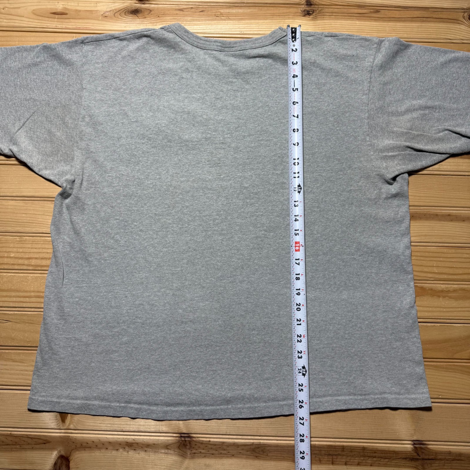 Vintage 90s Champion Script Logo Embroidered Streetwear Heather T-Shirt – XL