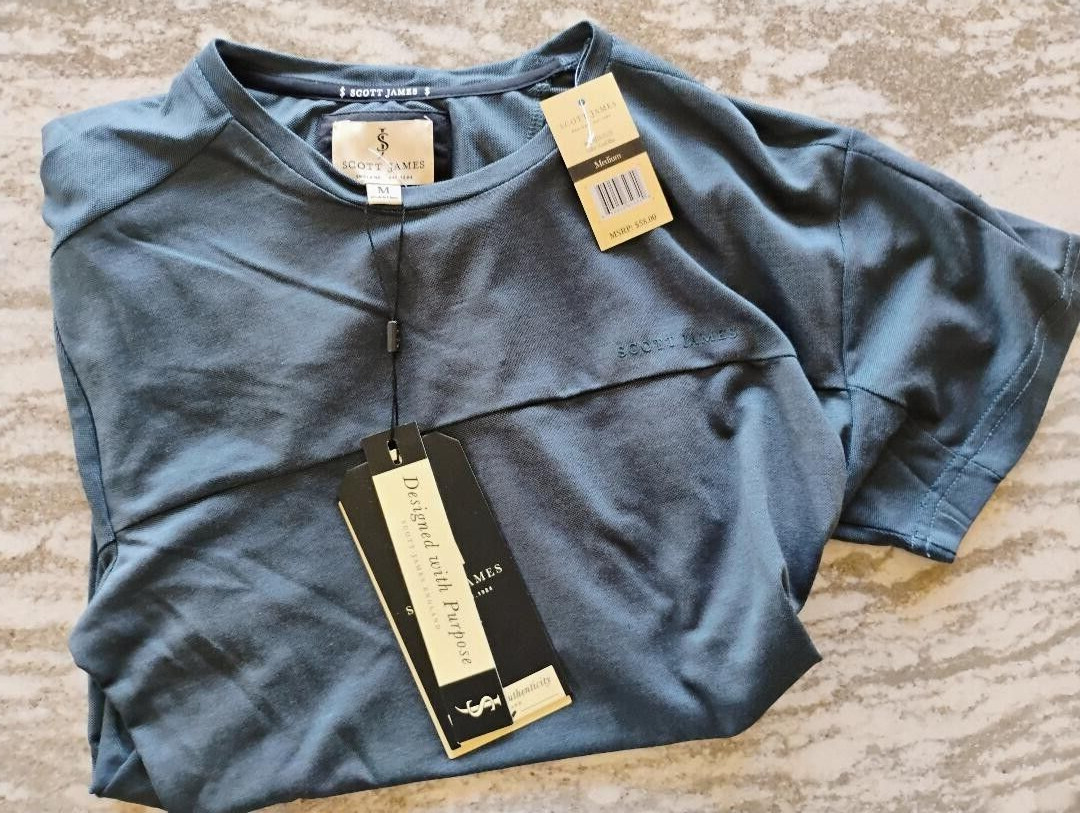 Scott James England Performance Tshirt Medium $58 MINT FREE SHIPPING!