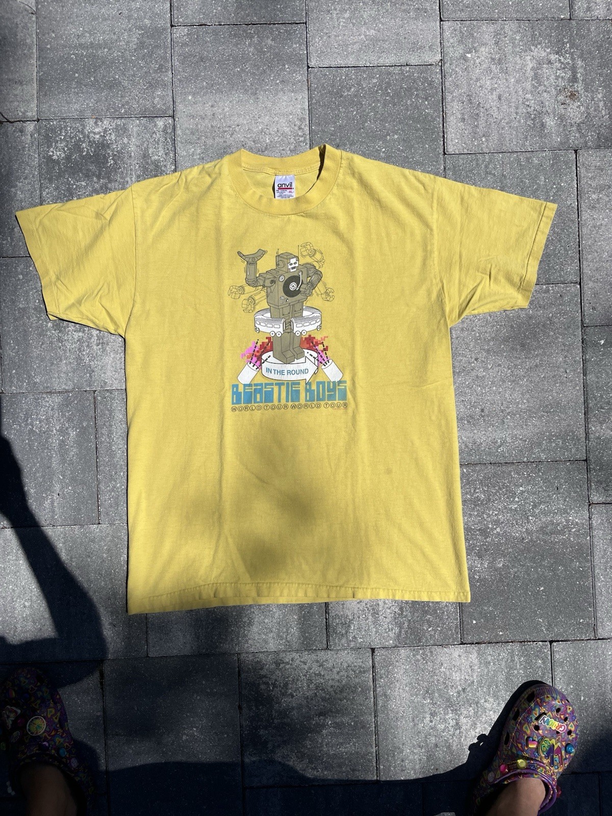 Vintage 90s Beastie Boys In The Round Tour T-Shirt XL 22.5×29.5”