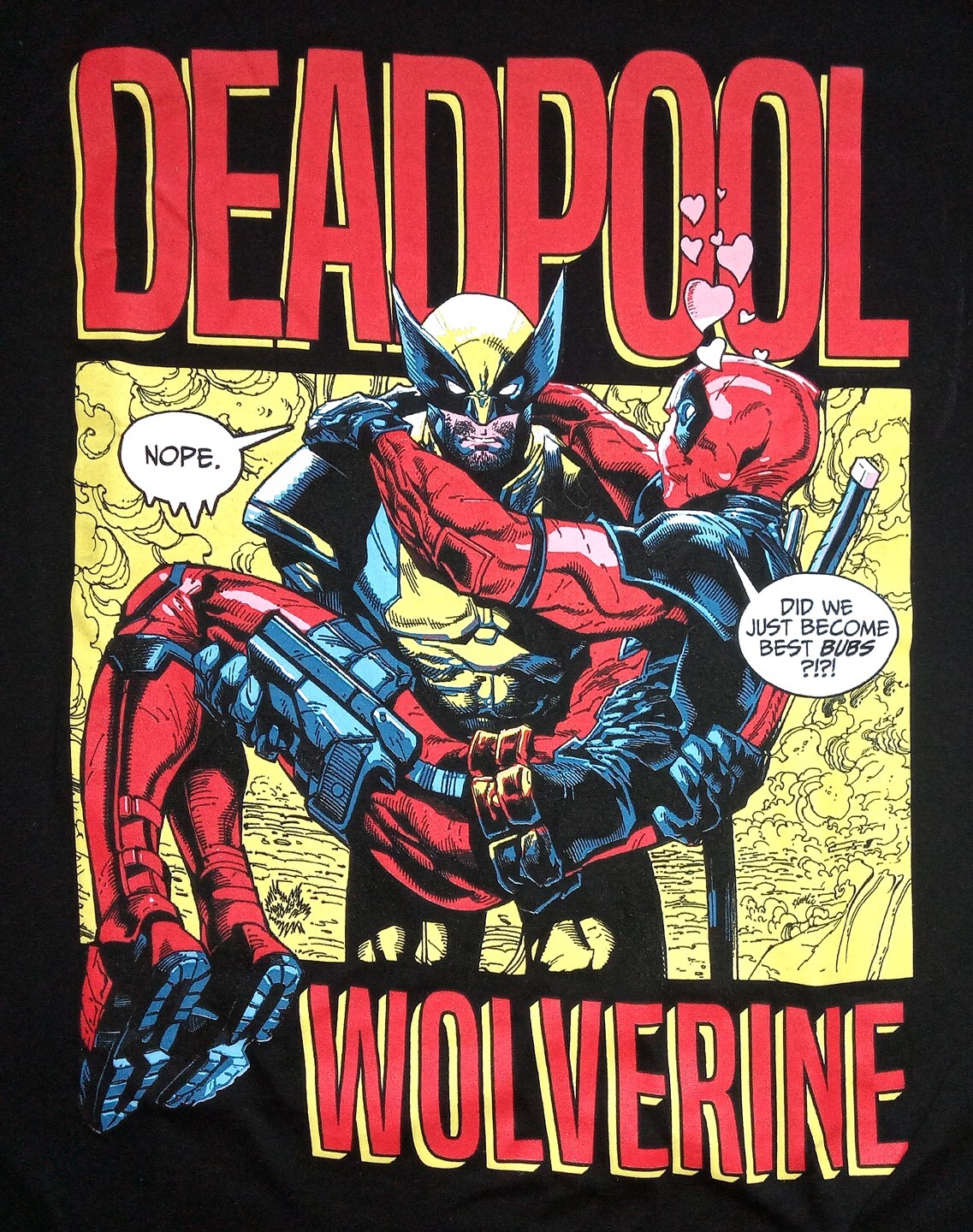 Deadpool Wolverine Unisex Adult Medium (M) 100% Cotton S/S t-shirt New Marvel