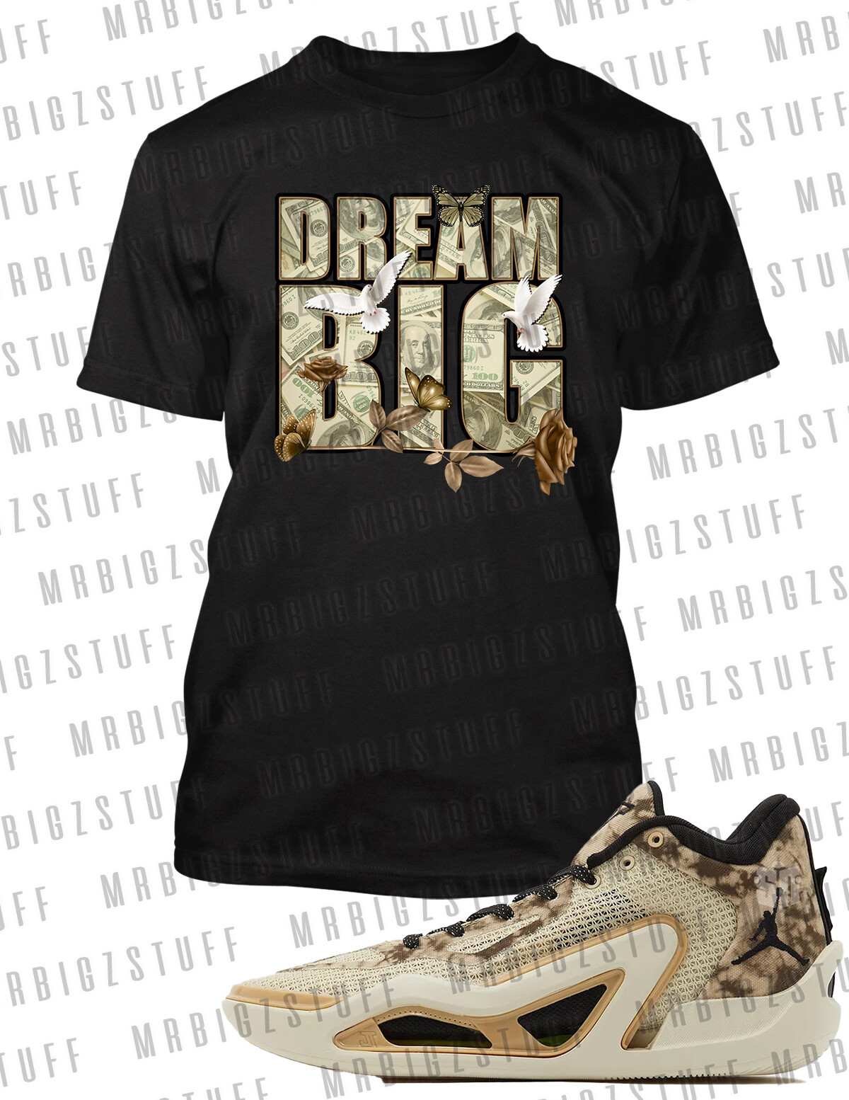 Pro Club Shaka RTP Tee Dream Big Graphic Tee Shirt to Match J1 Tatum Big Tall Sm