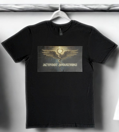DTF Custom Made – ACTIVATE AWAKENING Short Sleeve T-Shirt – Black SML