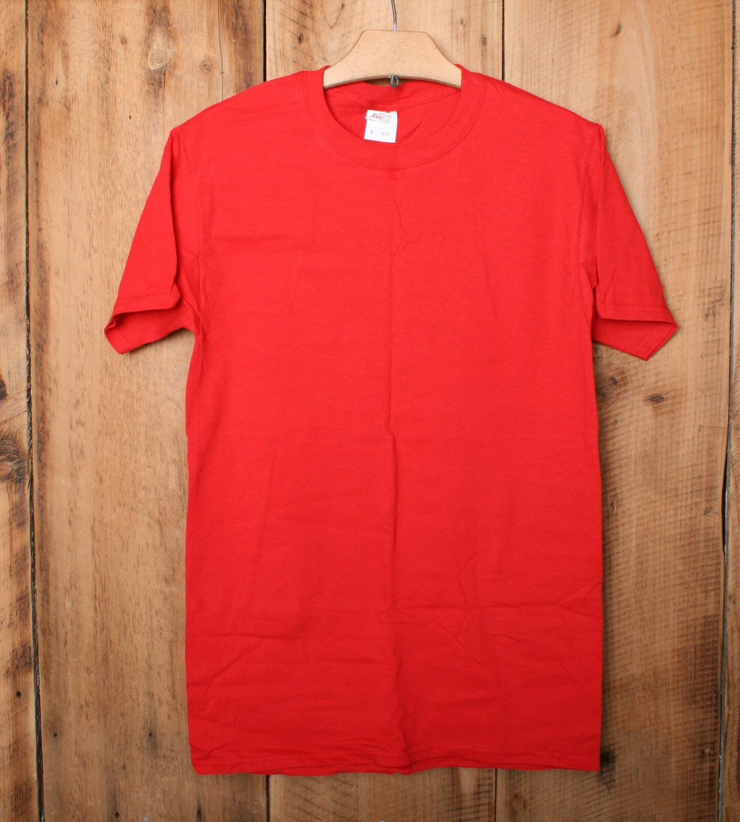 Lot of 8 FRUIT OF THE LOOM Red Heavy HD 100% Cotton T-Shirts Adult Sz. XS/S