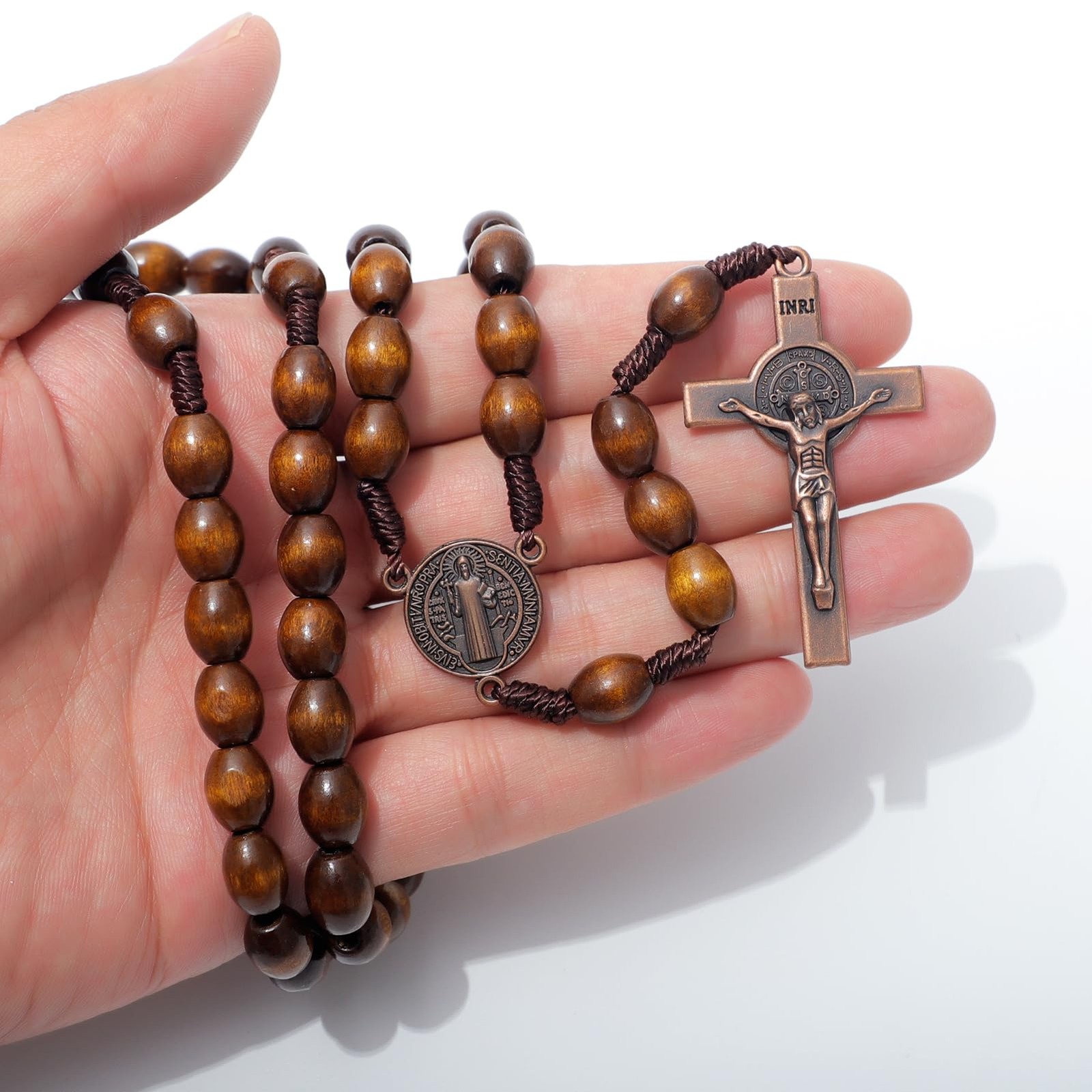 Handmade Wooden Catholic Rosaries, Rosary Beads Necklace Catholic Christian P…