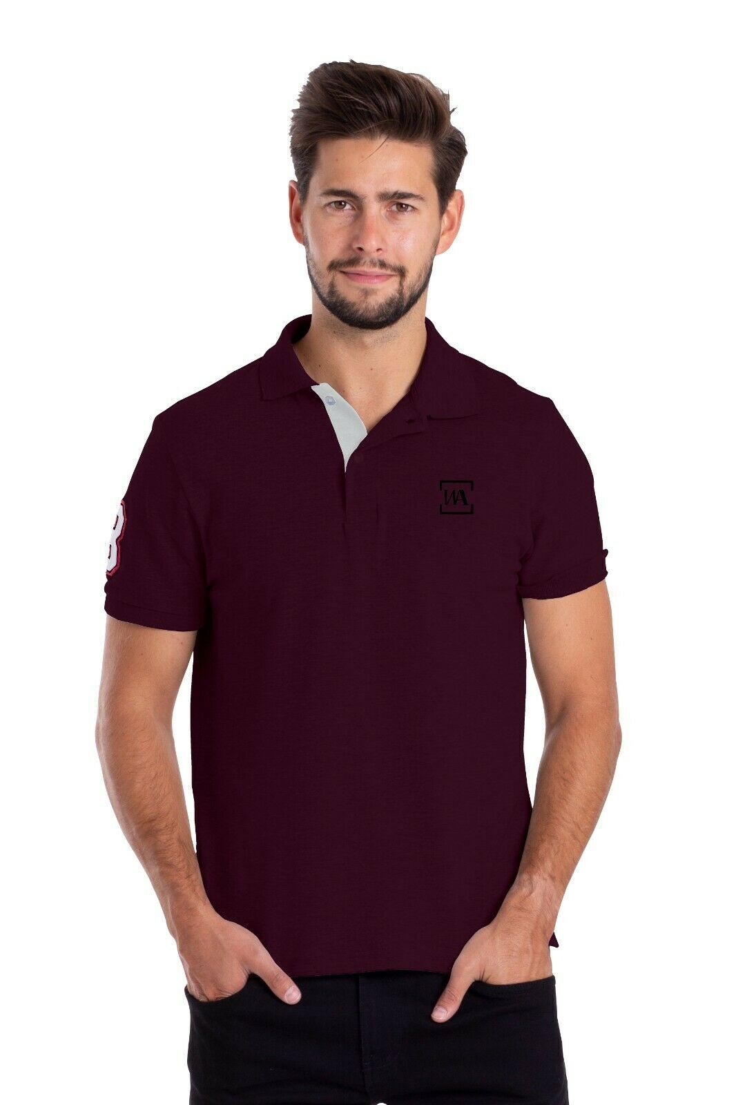 New Mens Polo T-Shirt Top Short Sleeve Regular-Fit Cotton Classic Summer Shirts