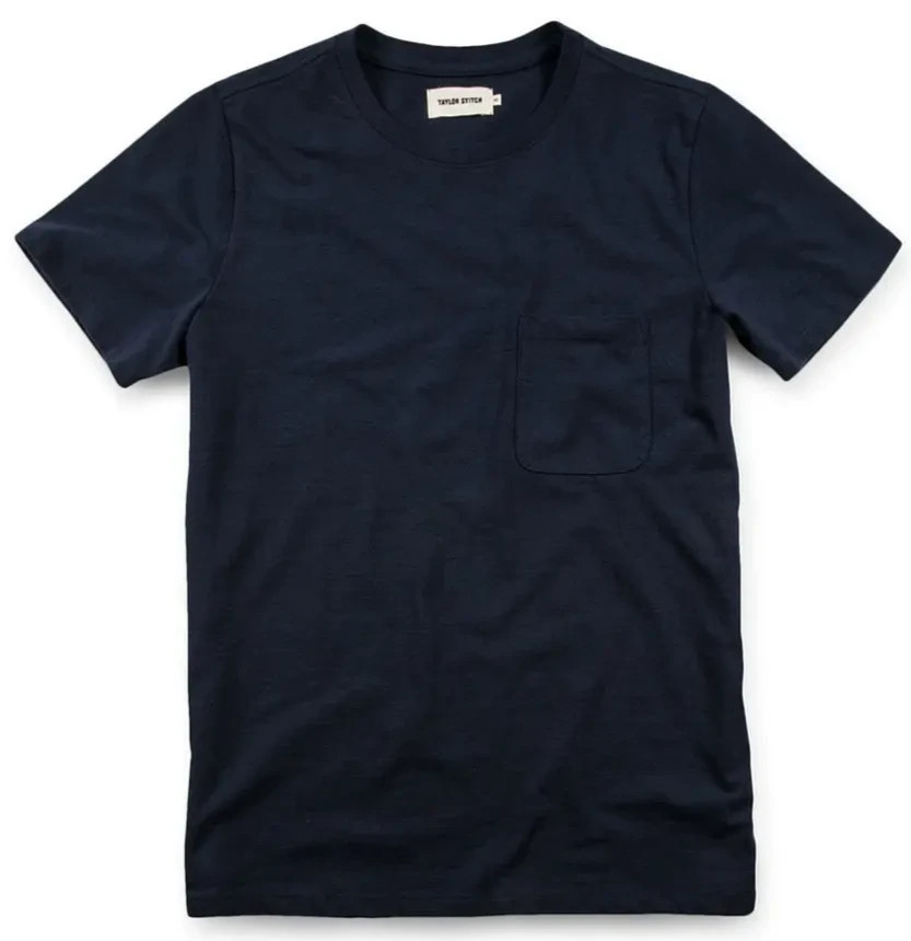 Taylor Stitch The Heavy Bag Tee in Navy – Men’s Medium M 40 Crewneck