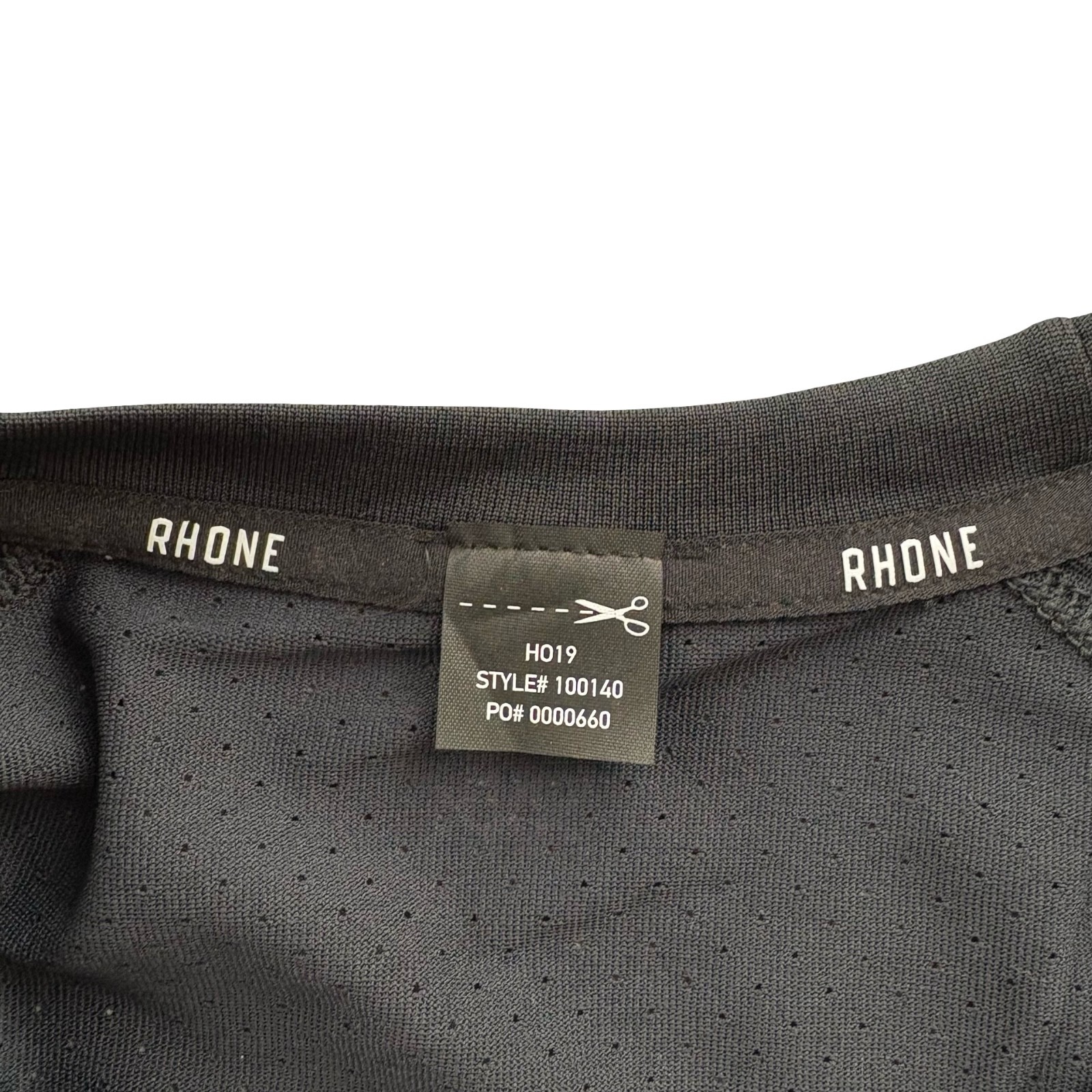 Rhone Men’s Performance Crew Neck T-Shirt Black • Medium