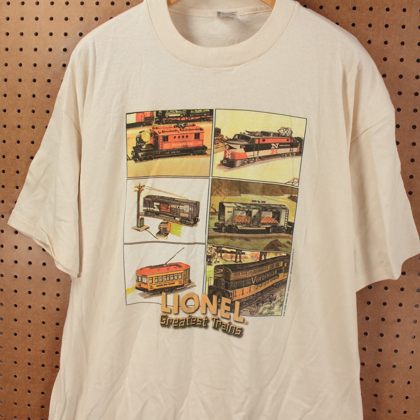 Lionel Greatest Trains t-shirt 2XL vtg 90s usa single stitch train railroad