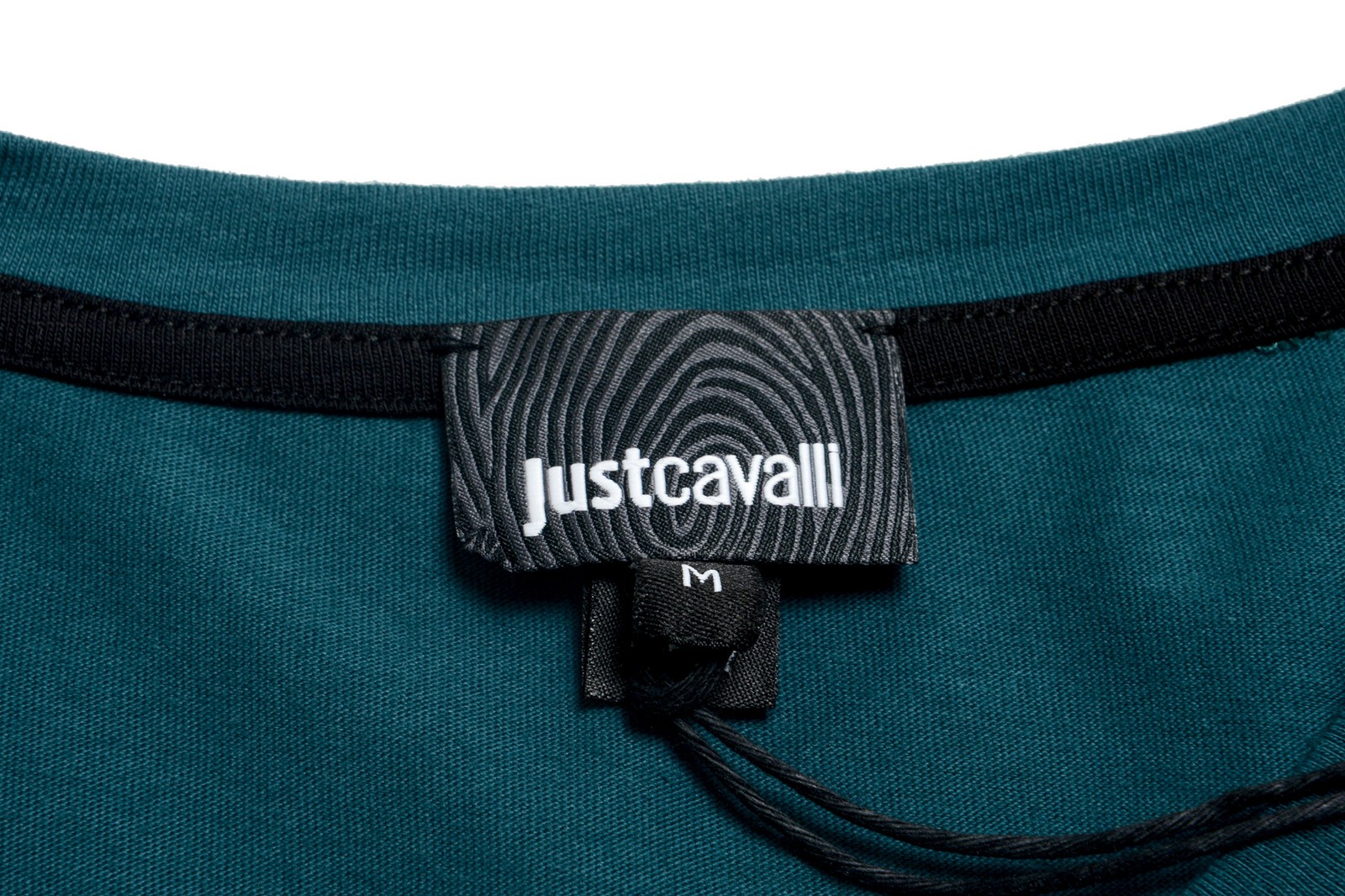 Just Cavalli Men’s Green Graphic Print Crewneck T-Shirt US 2XL IT 56