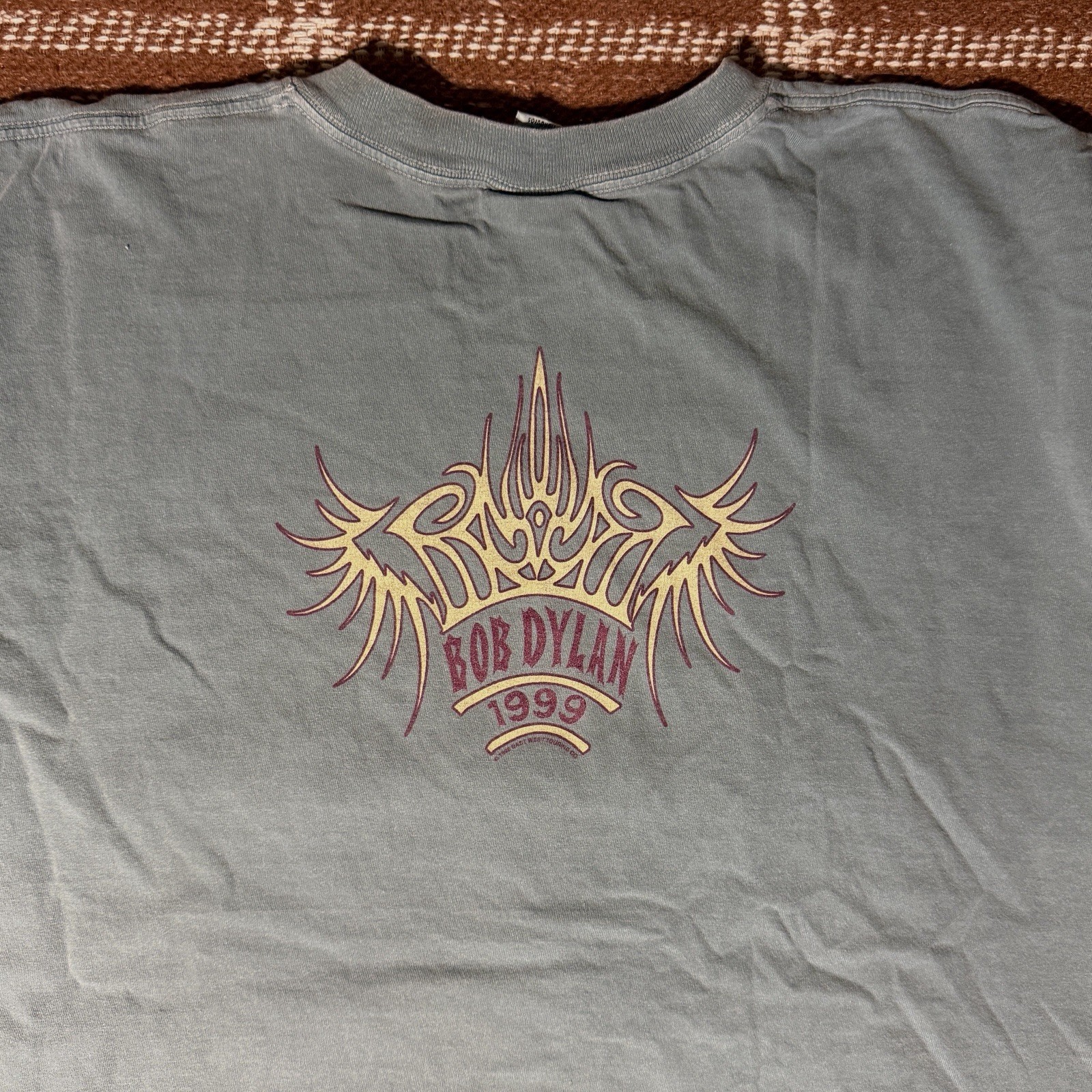 Vintage 1999 Bob Dylan Tour T-Shirt Faded Short Sleeve Anvil USA Size XL Rare