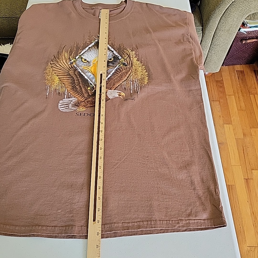 Vintage Polar Graphics Gardner Sedona Arizona T Shirt 2XL Bald Eagle Graphic