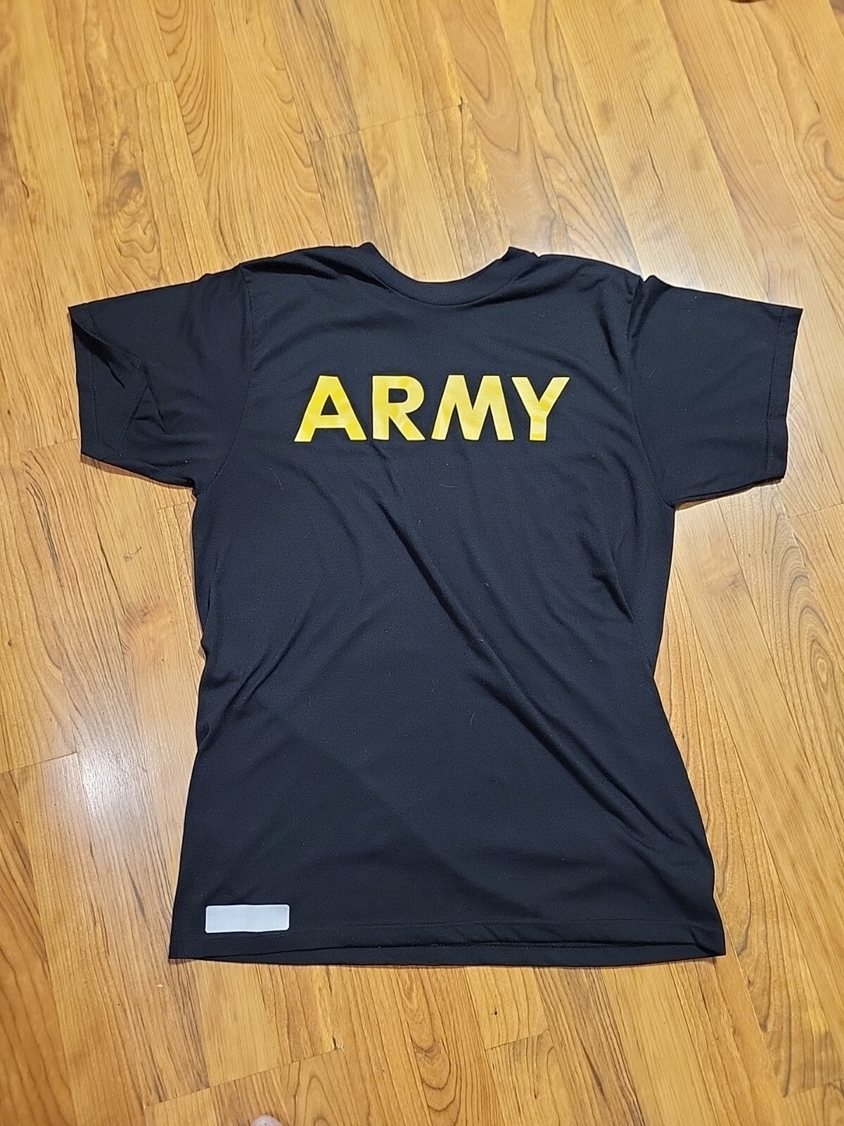 Army Tshirt Blk Cotton Large See Pics For Sizes Excond SS Spellout