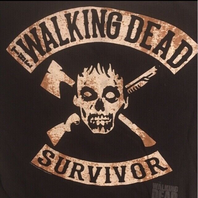 Walking Dead Survivor T-Shirt, Unisex, No Size Tag (measurements in descp) 2012