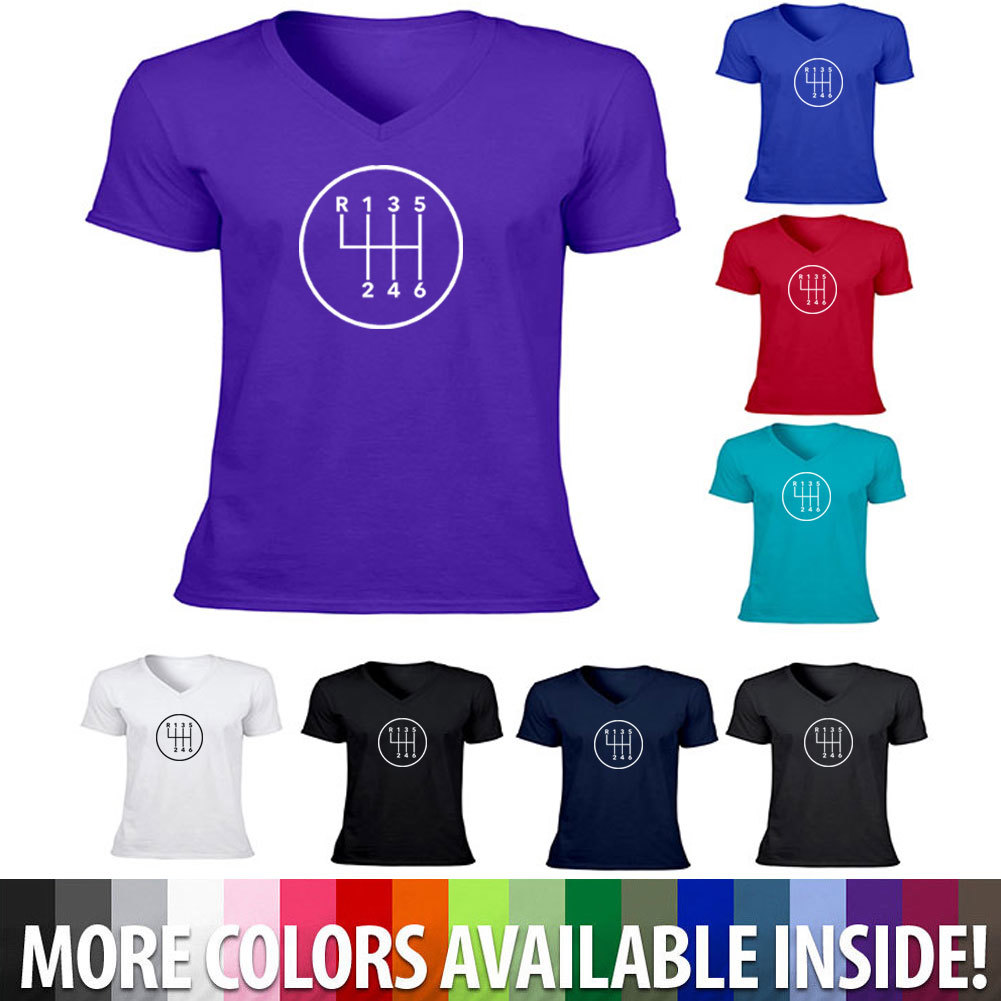 Manual Transmission Shift 6 Speed Stick T-Shirt Sweater Gearshift Manual Gearbox