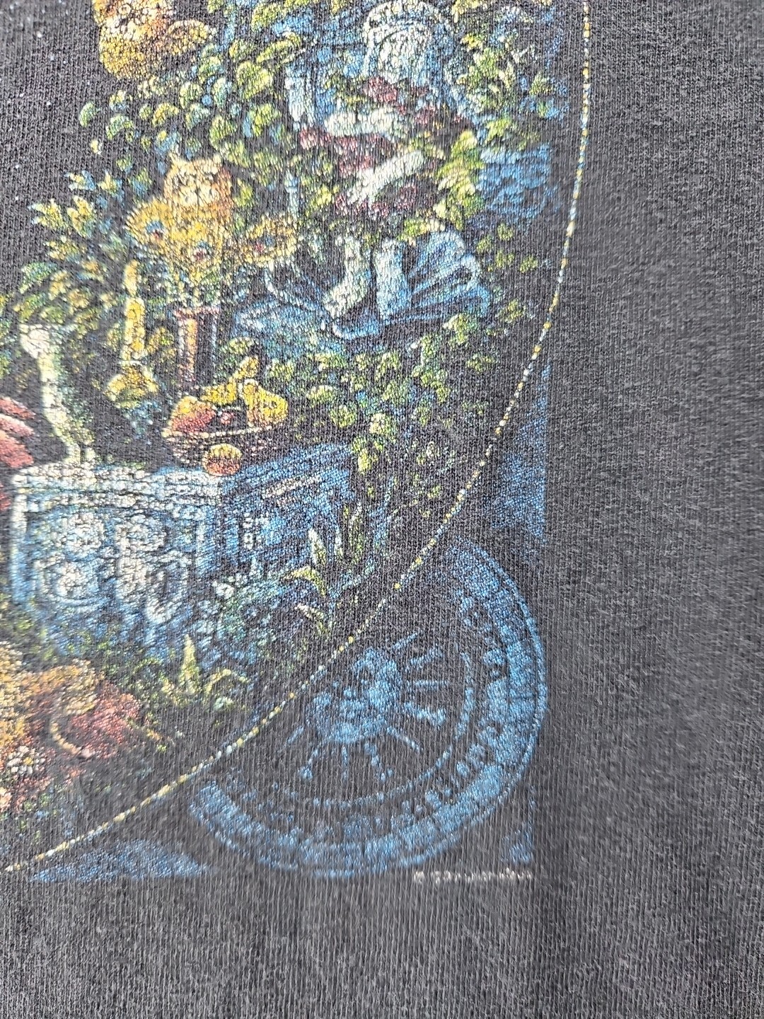 Vintage Bill Bell Shirt Men’s XL Black Anvil Wizard Astronomer Long Sleeve