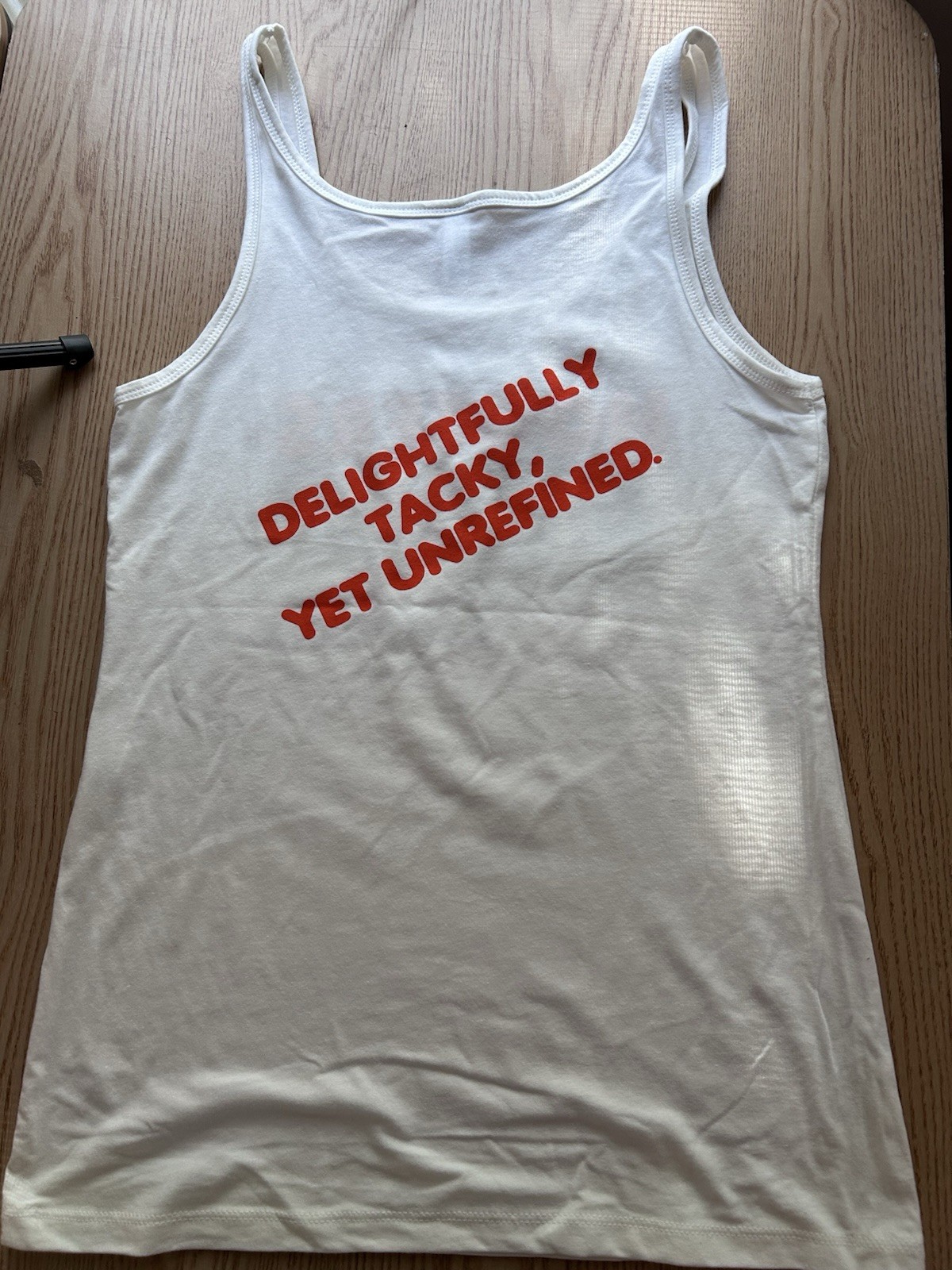 New Unisex Men’s Or Women’s Hooters Tank Cotton Polyester Stretchy White size XL