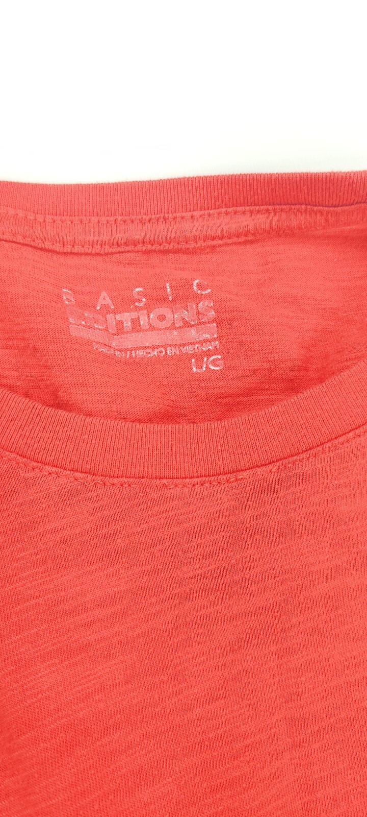 Basic Editions Orange T Shirt Large
