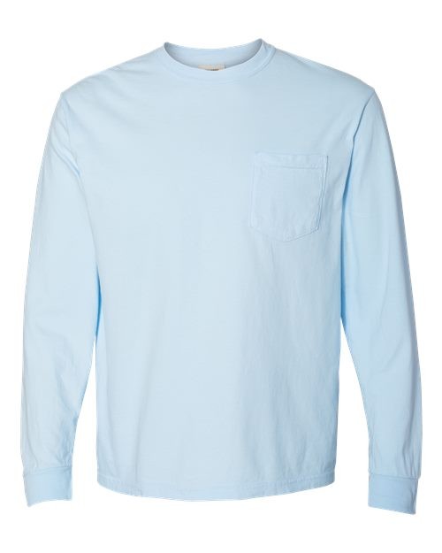 Comfort Colors 4410 Unisex Garment-Dyed Heavyweight Long Sleeve Pocket T-Shirt