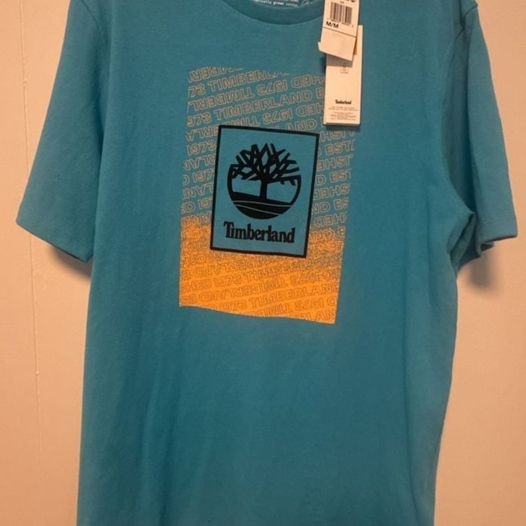 Timberland Men’s Organic Cotton Graphic Logo Short-Sleeve T-Shirt