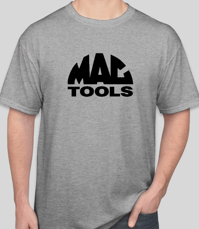 Mac Tools Graphic Design Logo T Shirt Tee Automotive Garage Work Shirt