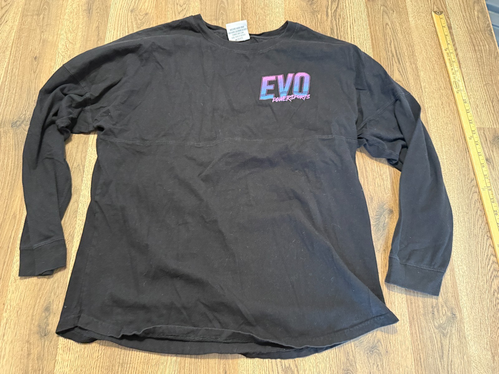 J. America Shirt Men’s Size Large, Black Purple Pink Blue, EVO Powersport Print