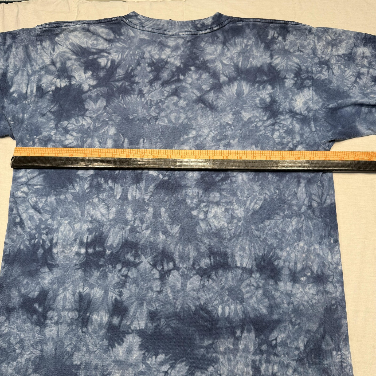 Vintage Polar Graphics Shirt Mens Large Blue Tie Dye Bald Eagle Graphic Wildlife