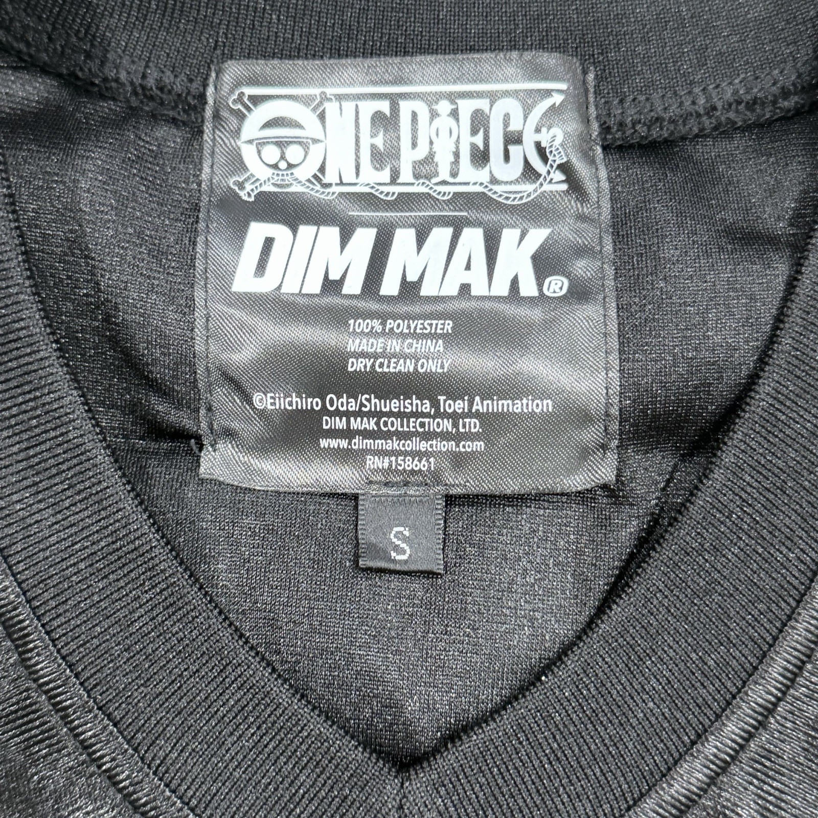 DIM MAK X ONE PIECE – Straw hat crew JERSEY BLACK YELLOW SIZE S