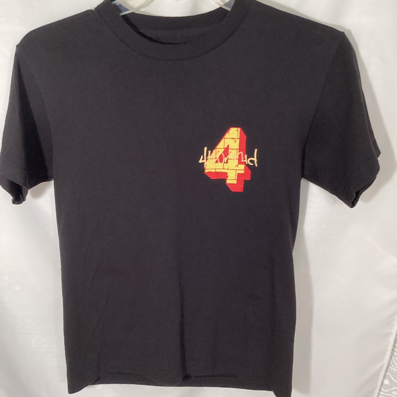 4Hunnid Brick Taggin Black Graphic T Shirt Mens Small Streetwear Tee