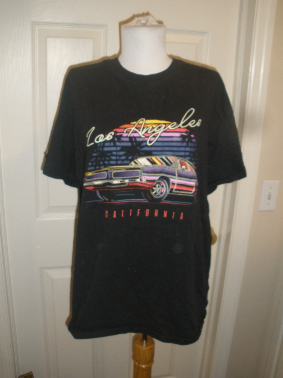 Adult Black T-shirt Brisco Brands XL “Los Angeles California” (21)