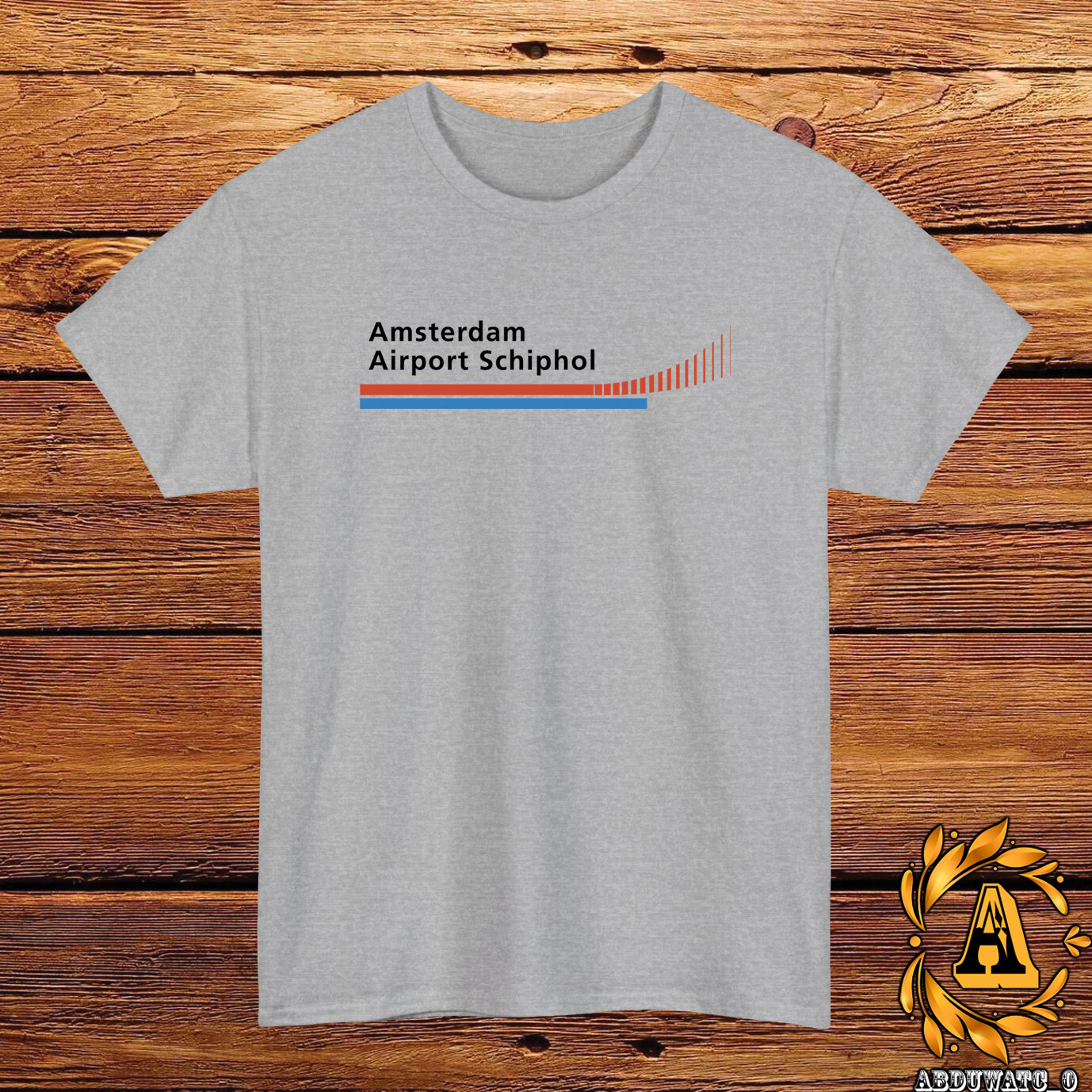 Amsterdam Airport Schiphol Logo T-Shirt Black/Grey/White/Navy/Red/Light Blue