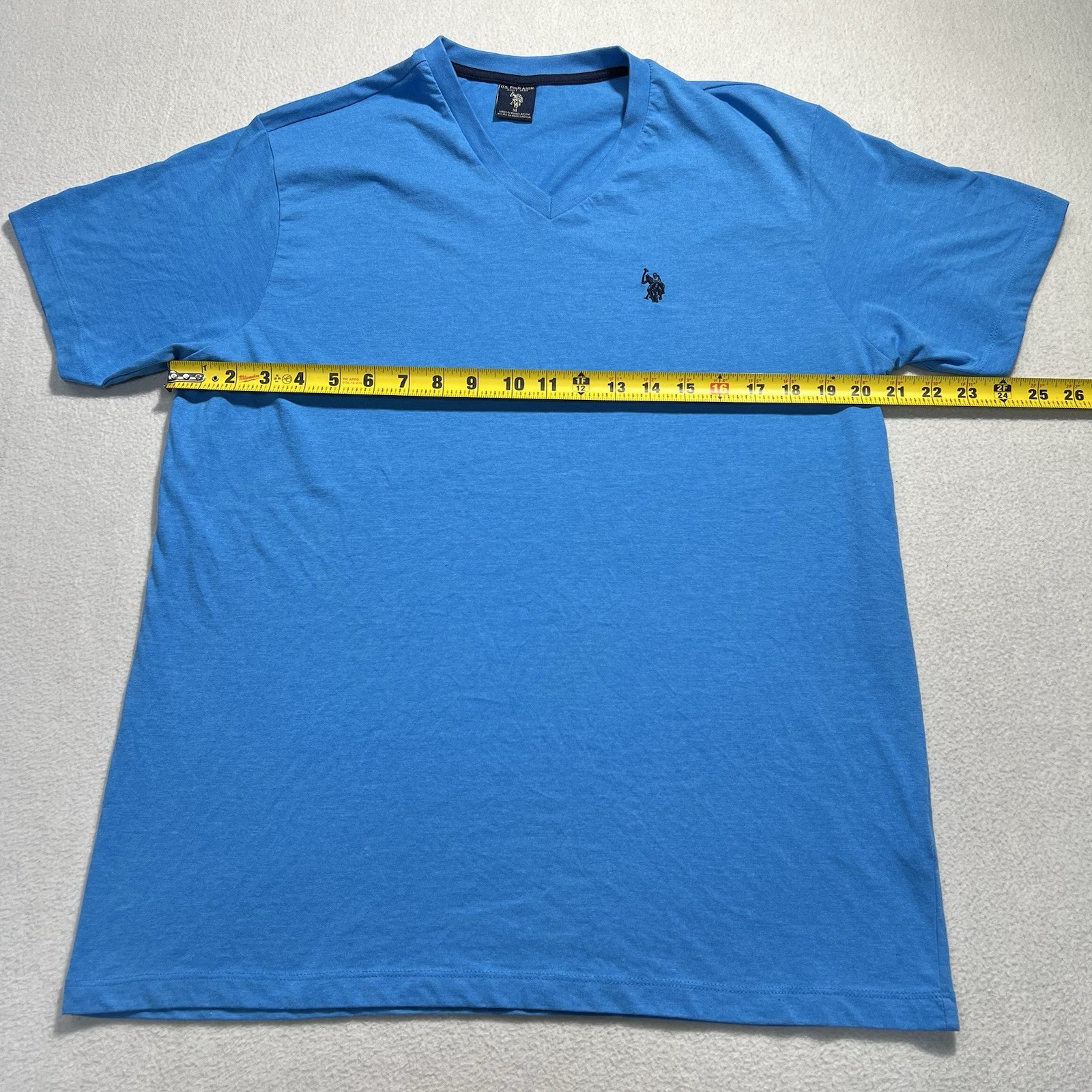 US Polo Assn. Short Sleeve T-Shirt Blue Men’s Size Medium 60% Cotton 40% Poly