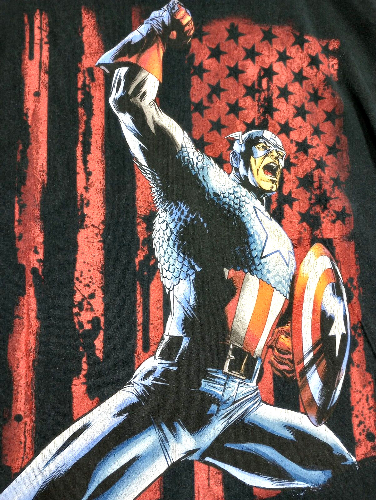Vintage Marvel Mad Engine Captain America Shirt Medium Mens Unisex Y2K Assemble!