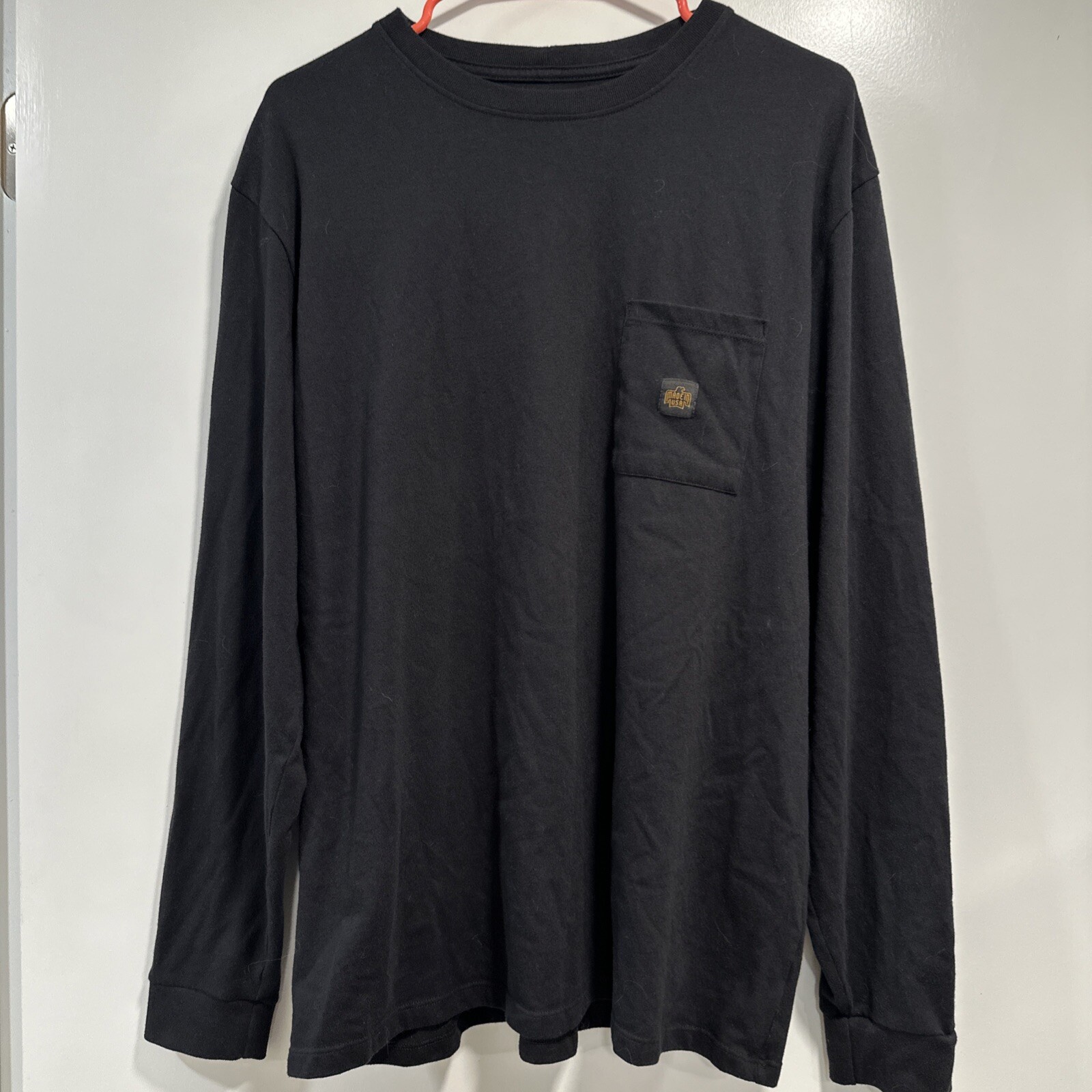 Smith + Rogue Long Sleeve T-Shirt Men’s Sz XL Black Crew Neck W/Pocket