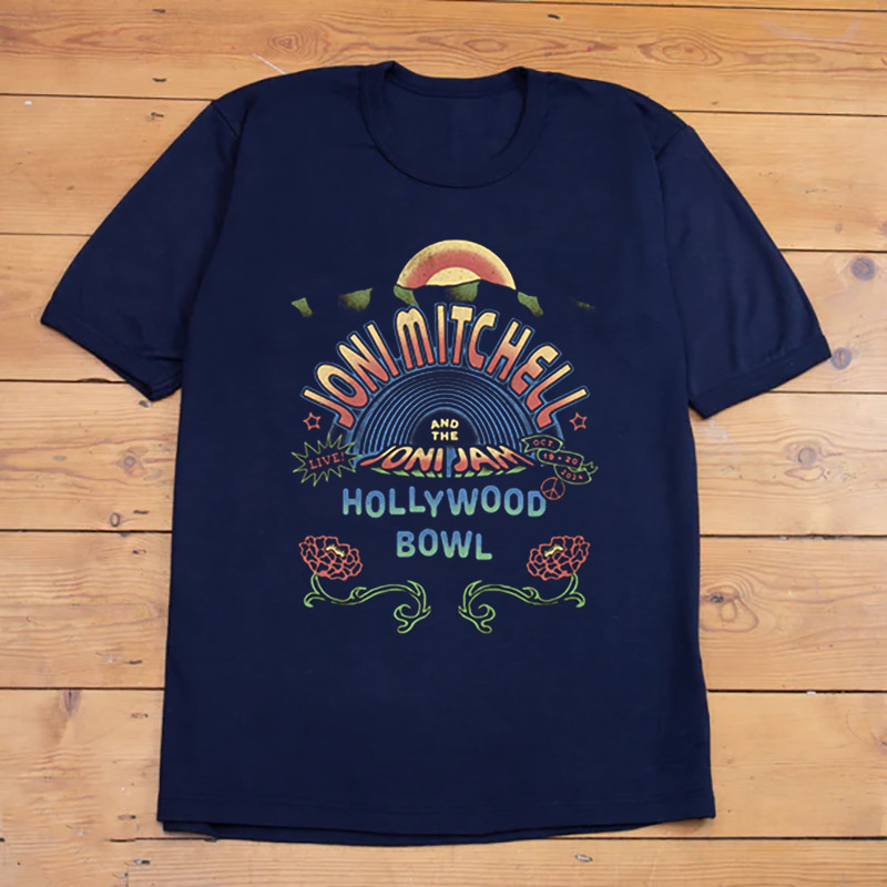 NEW Joni Mitchell And The Joni Jam Hollywood Ca 19-20 Oct 2024 Navy Shirt