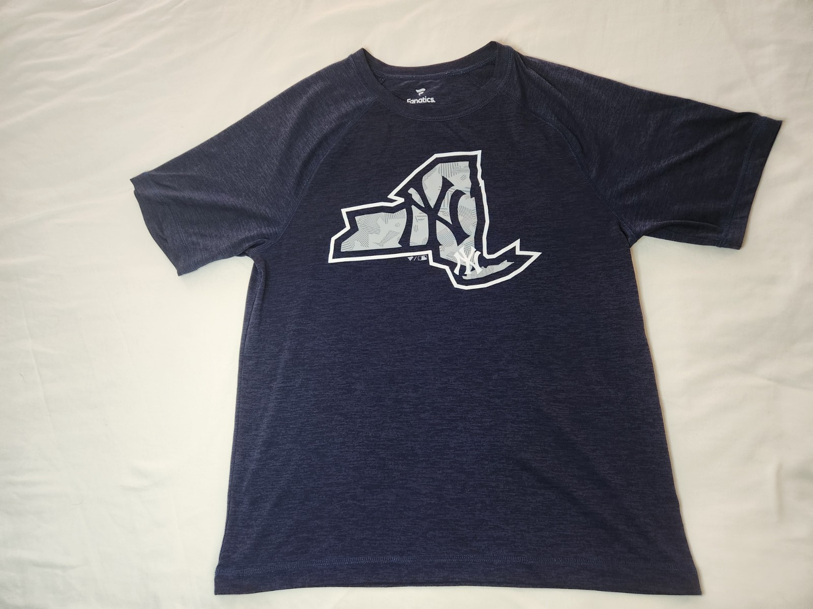 Men’s New York Yankees State Logo T-Shirt Fanatics Blue Baseball Adult Medium