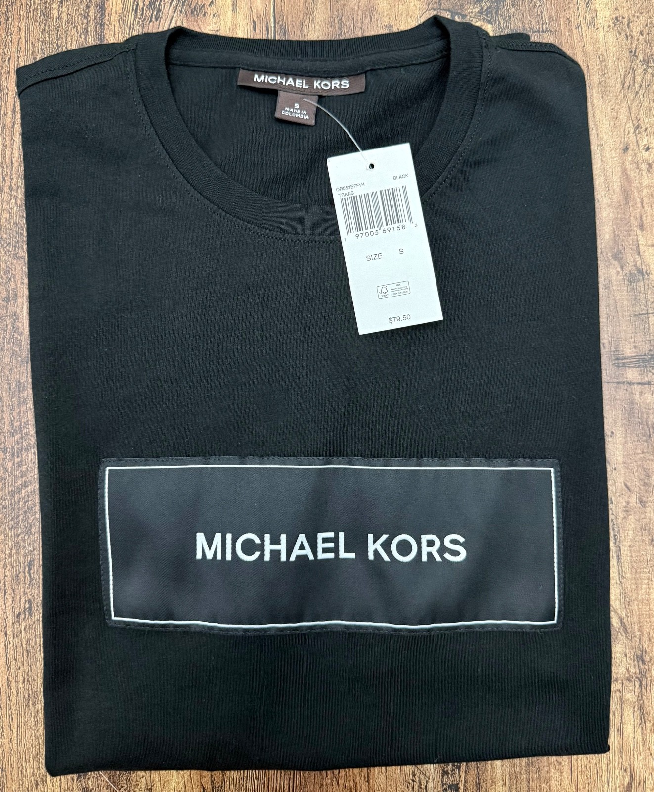 Michael Kors Men’s Logo Cotton T-Shirt Black