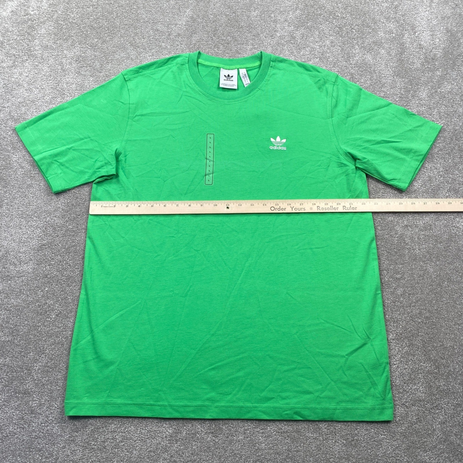 Adidas Trefoil Essentials Tee Energy Green Men’s Size L NWT