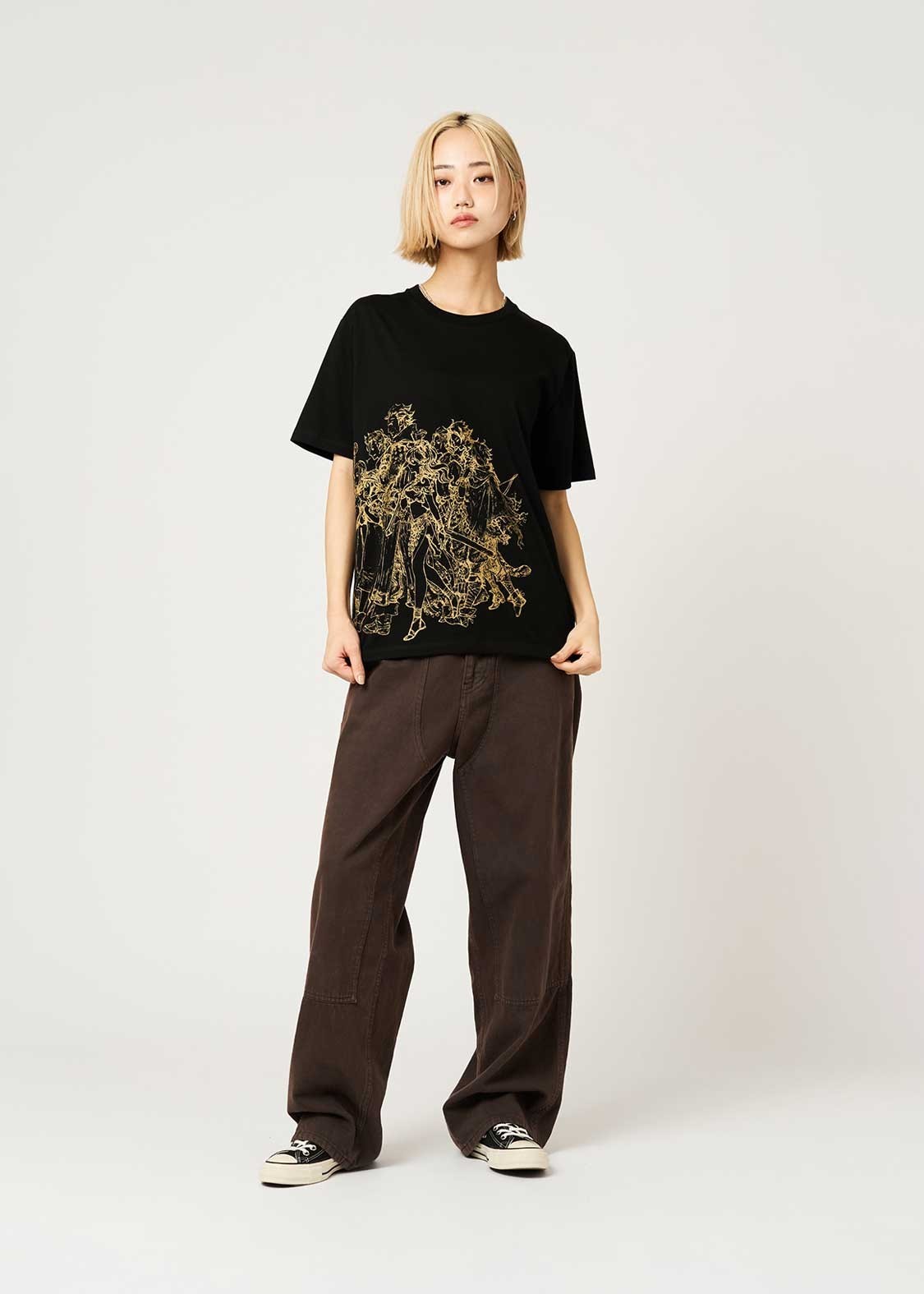 [Graniph] Bravely Default / Octopath Traveler Departure | T-Shirt Black SS-XXL