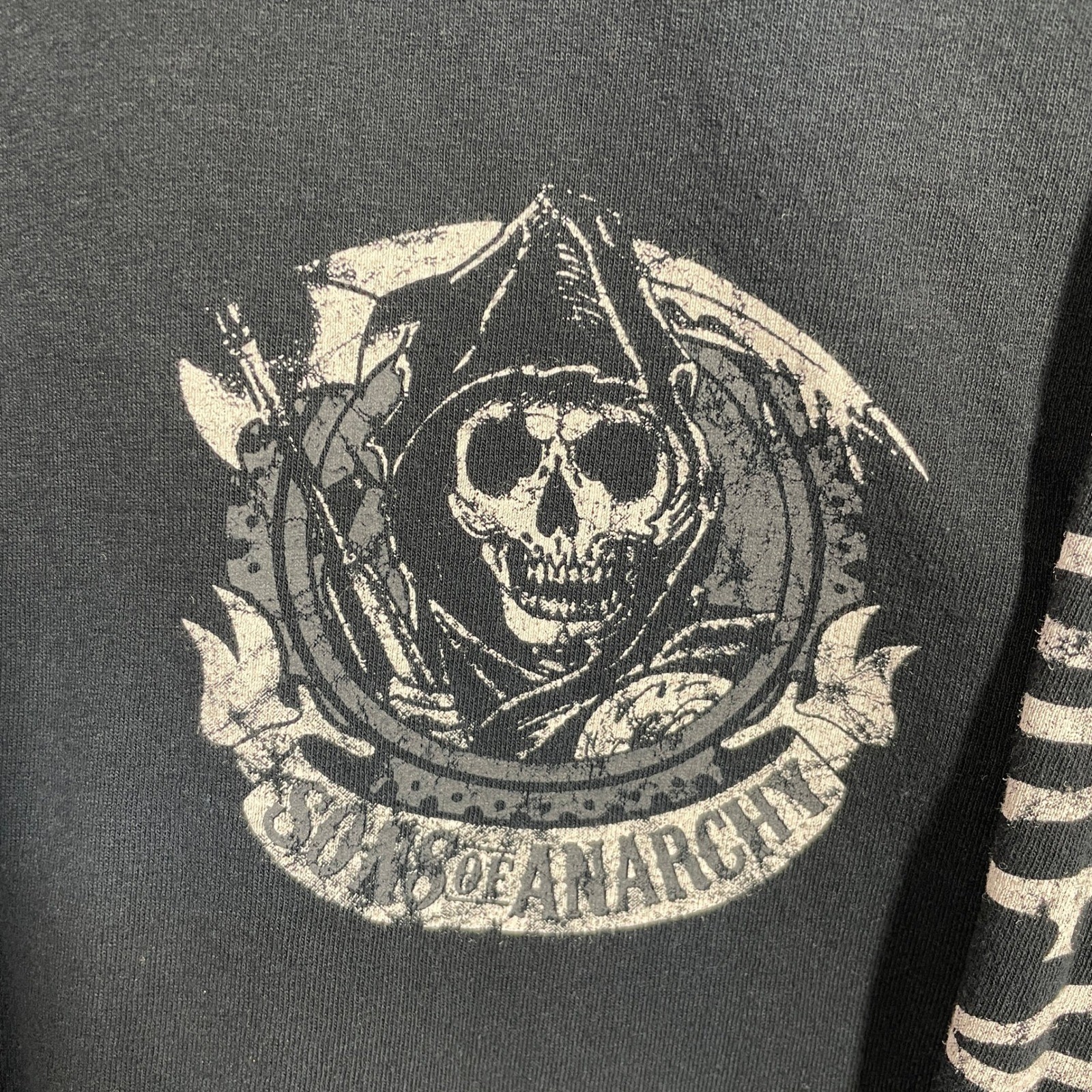 Sons of Anarchy Shirt Mens 2XL SAMCRO Long Sleeve Black SOA Reaper Graphic