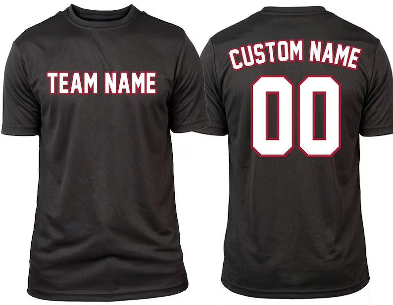 Personalized Quick Dry Shirt, Custom Team Name & Number DTF, Baseball Team Shirt