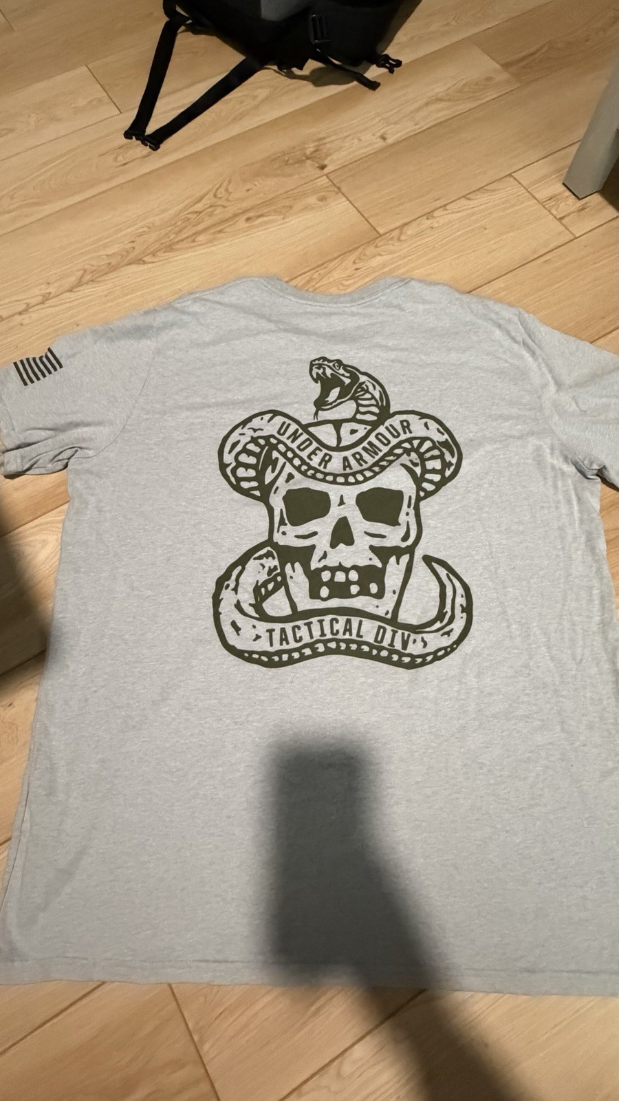 Under Armour Men’s Gray Skull Graphic Print Crew Neck Short Sleeve T-Shirt 2XL